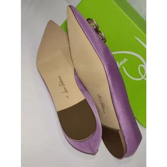💜 SAM EDELMAN Wanda Tour Lilac Dress Flats MSRP $158 SIZES 6,5 and 9 NEW IN BOX - Picture 9 of 16